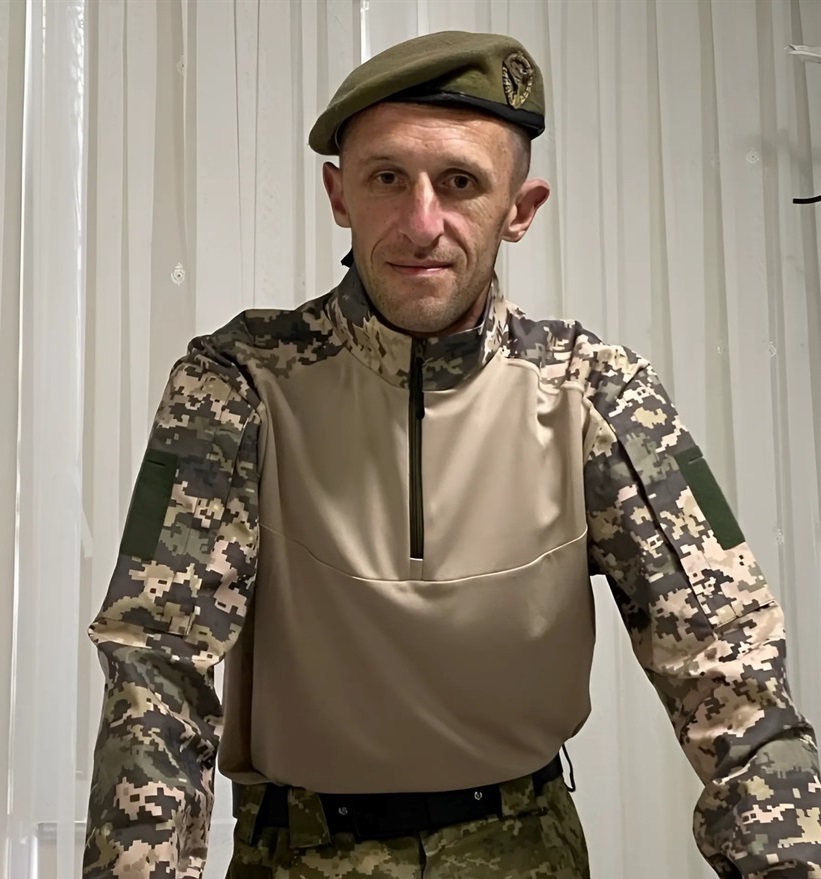 Олександр Шкрабій у військовій формі
