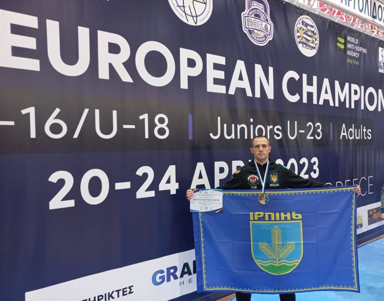 Володимир Кульківський на Чемпіонаті Європи з гирьового спорту