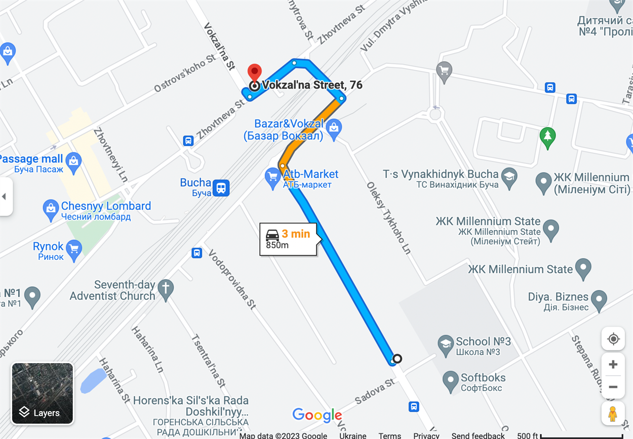 У Бучі відремонтують пішохідну зону цієї частини Вулиці Вокзальної