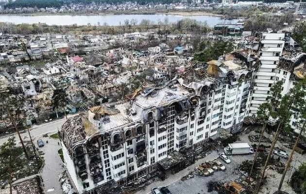 Знищені та пошкоджені квартири та приватні житлові будинки Ірпеня