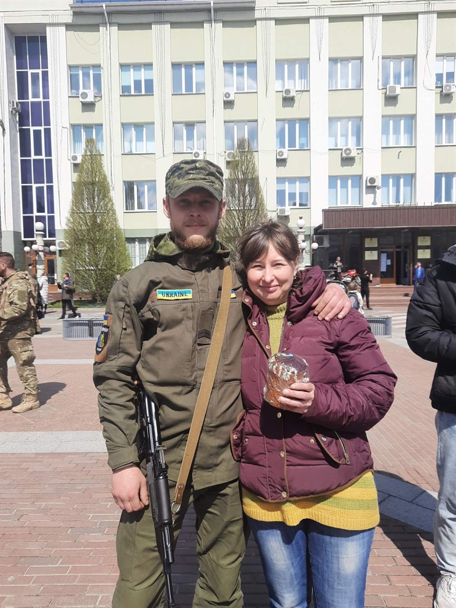 Олександр Ланець разом із мамою Тетяною Ланець