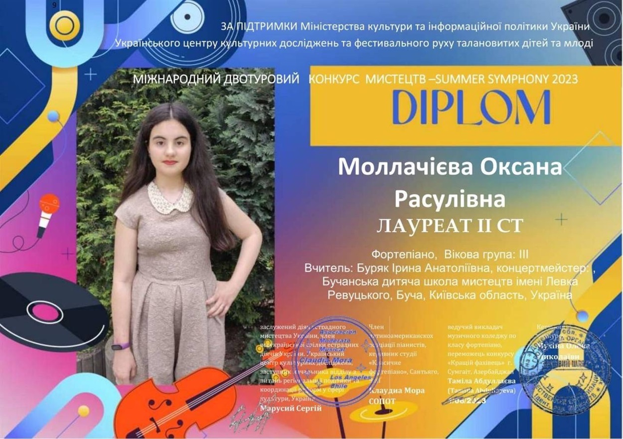 Оксана ставала лауреаткою багатьох міжнародних конкурсів 