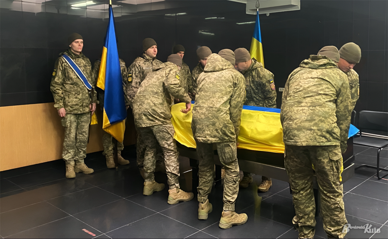 Прощання з загиблим Героєм Олександром Ткаченком