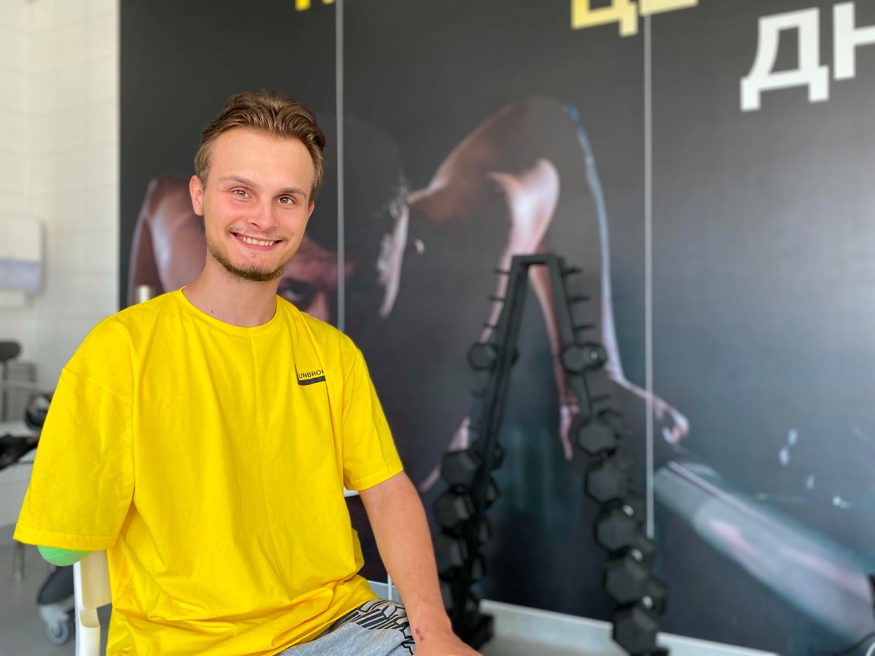 Георгій Раскалей у центрі "Незламні" у Львові