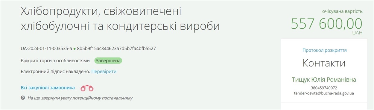 Хлібопродукти, свіжовипечені хлібобулочні та кондитерські вироби