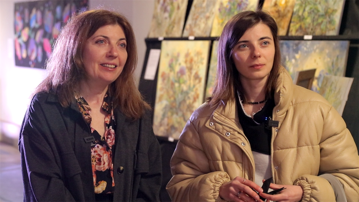 Зоряна Дзюблюк та Софія Мартинюк. Співорганізаторки Irpin Artist Talk 