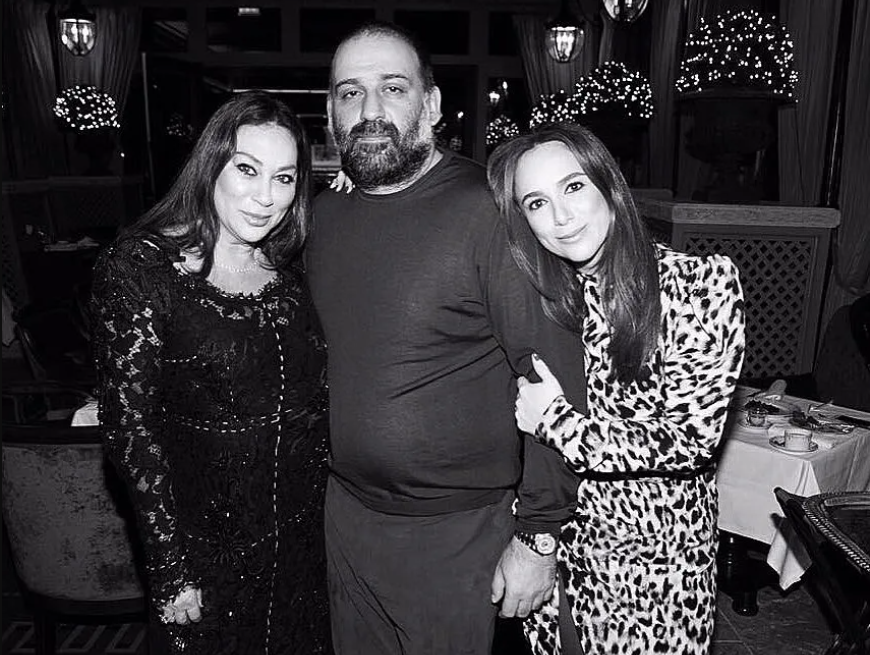 Алла Вербер з донькою та зятем